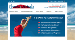 Desktop Screenshot of flamencoaustralia.com